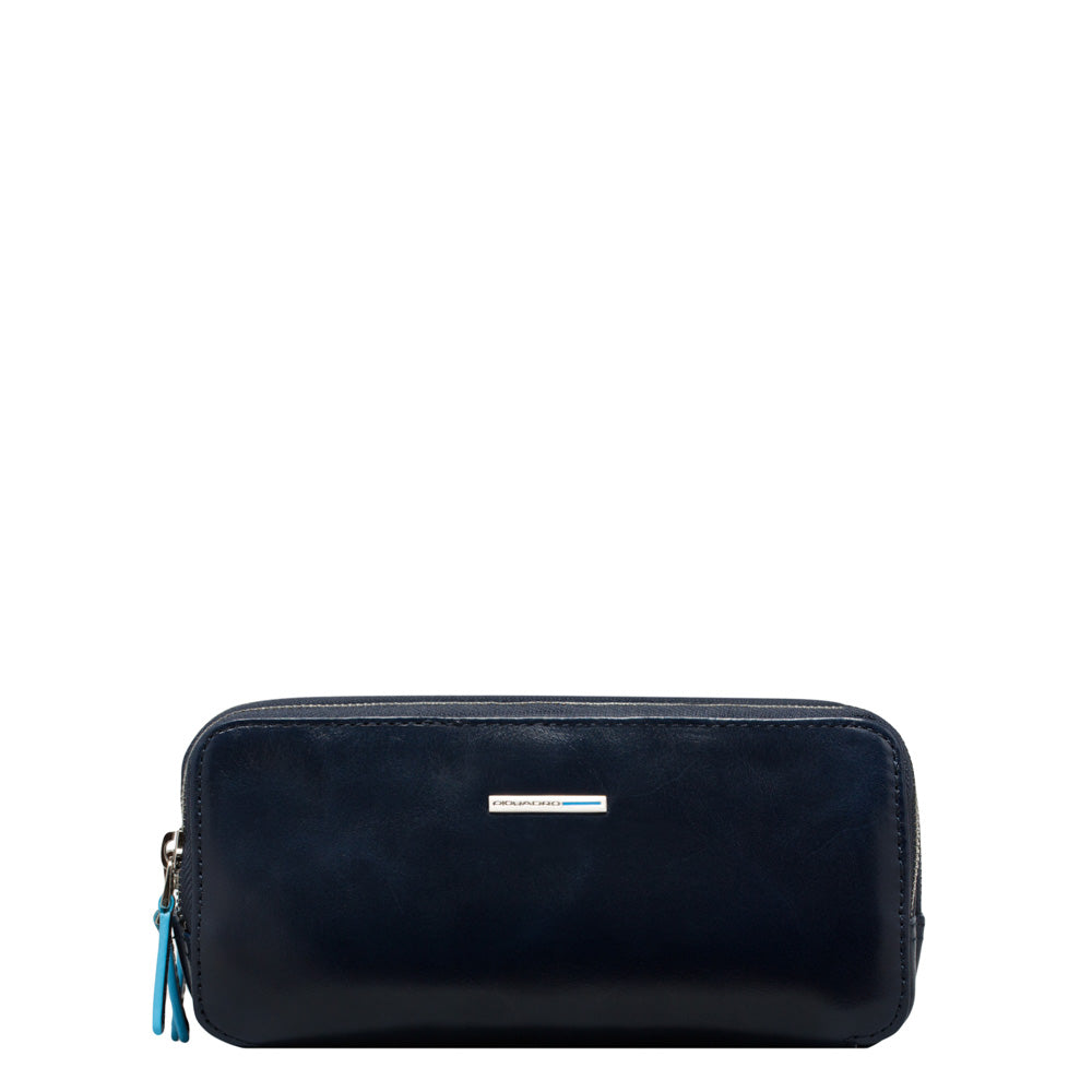 Piquadro Modus Pochette Clutch braun 3 Fächer Leder