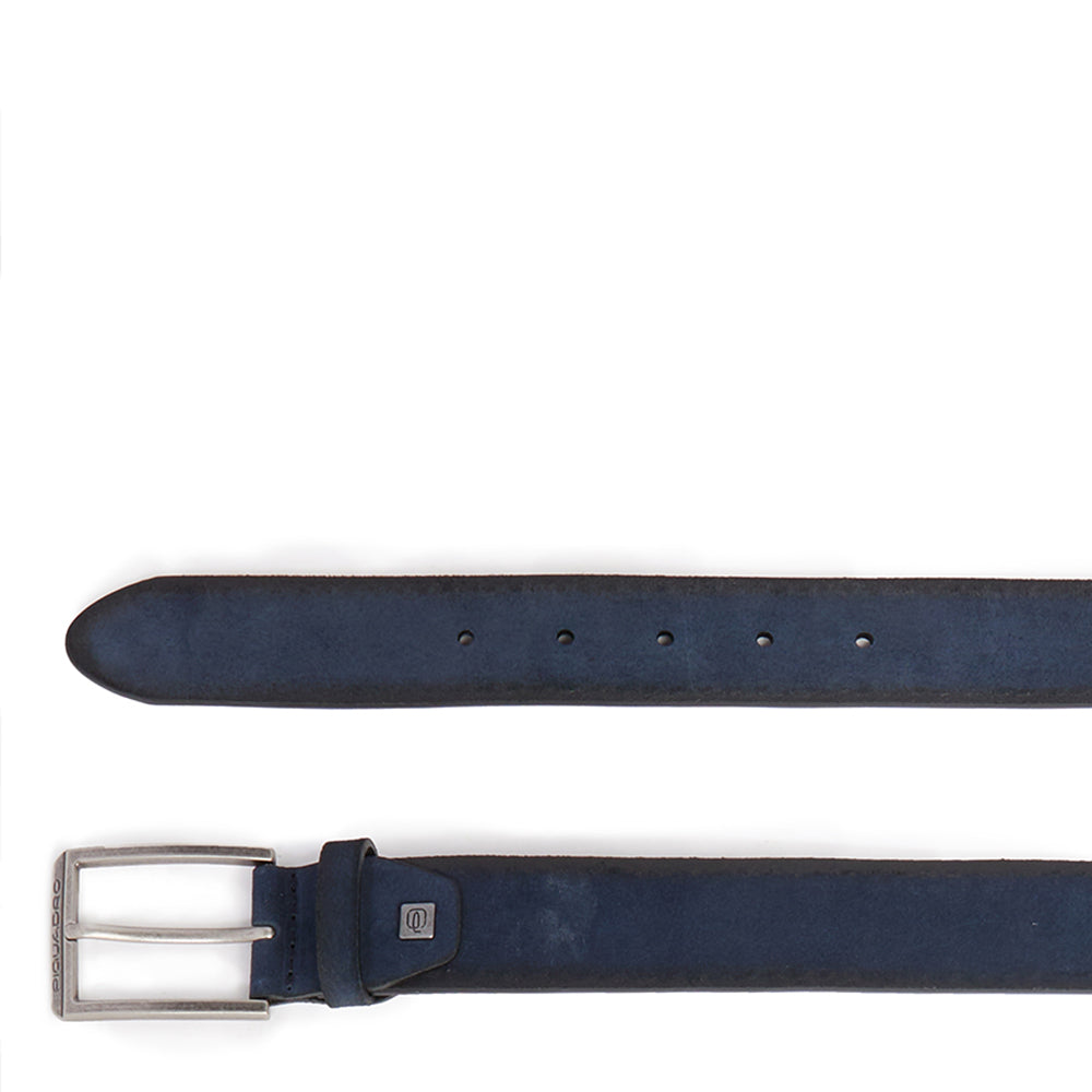 Piquadro Blue Square Ledergürtel Herren Braun Dornschließe