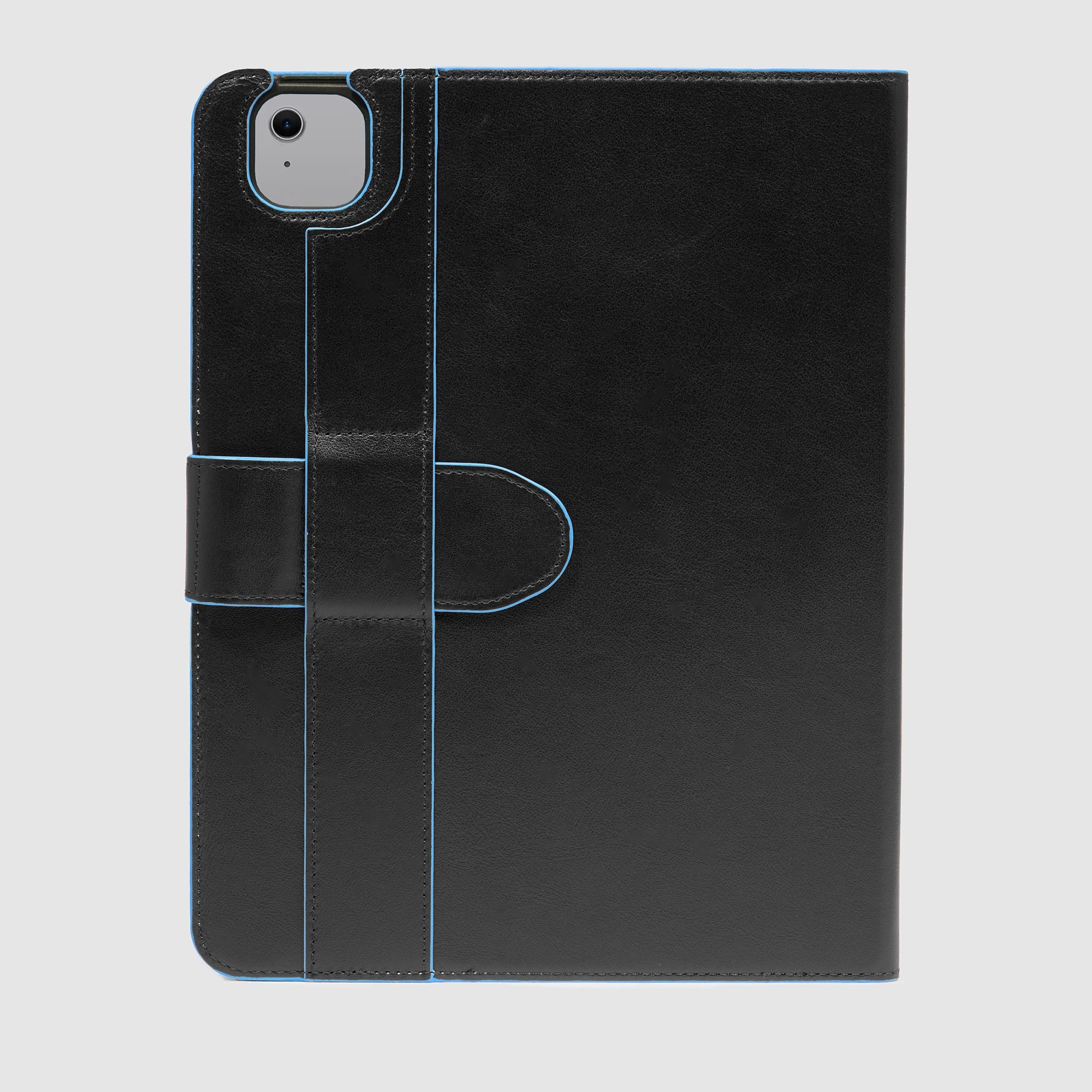 Piquadro Connequ iPad Hülle Leder 13 Zoll Air Schwarz