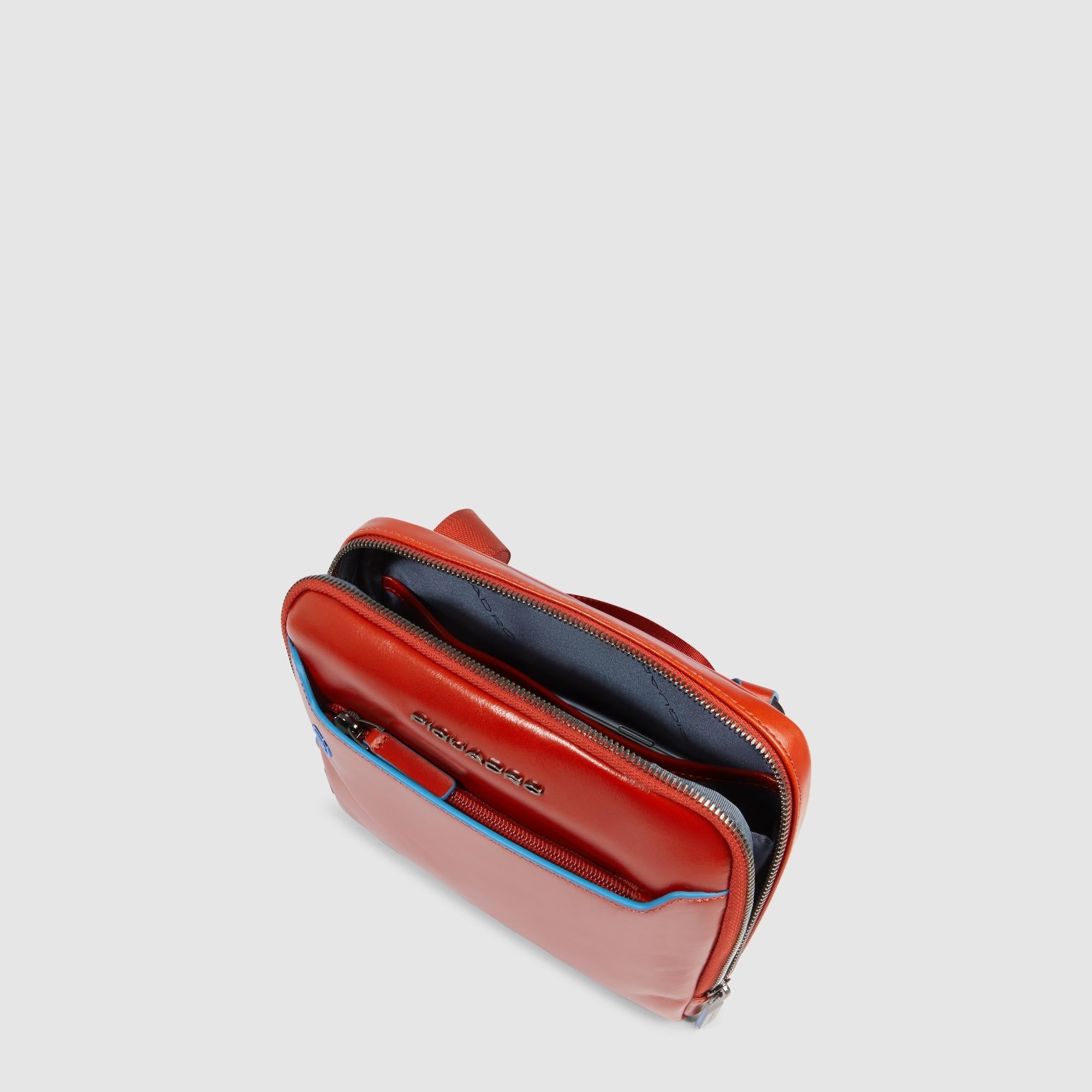 Piquadro Black Square Herren Umhängetasche Leder RFID Grün