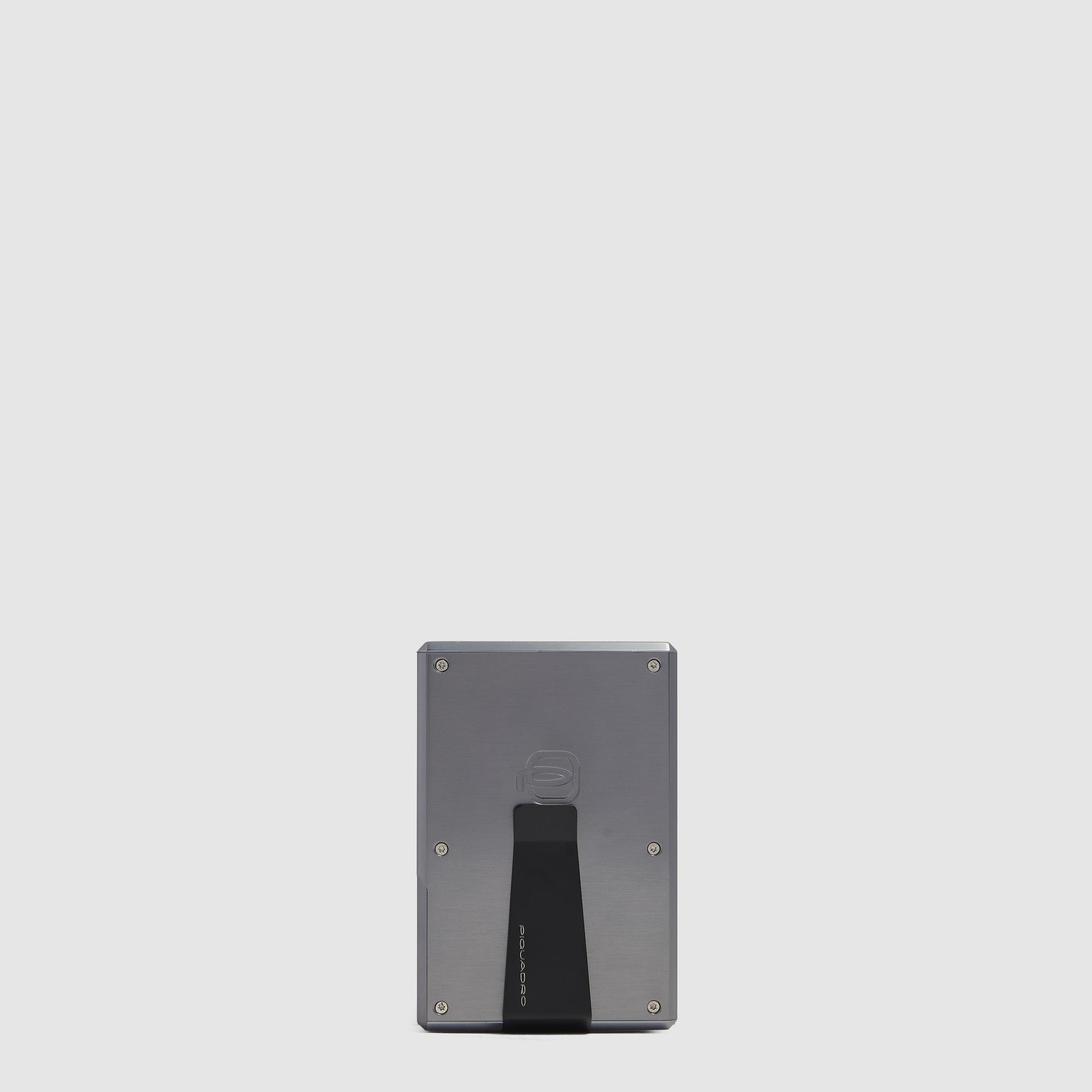 Piquadro BagMotic MagSafe Kartenetui Schwarz Alu