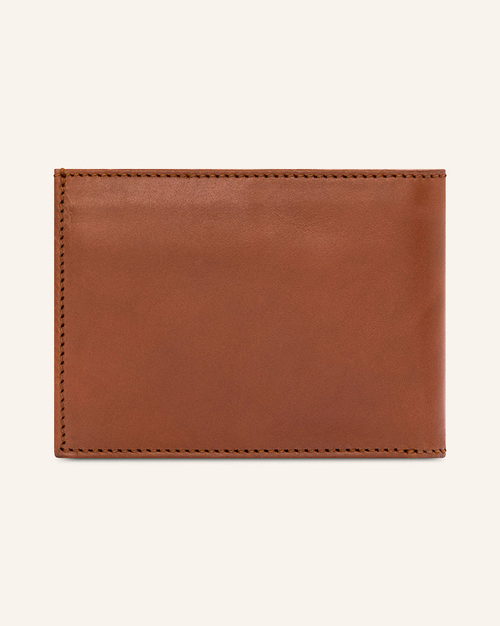 Buckle & Seam Bill Geldbörse Leder Schwarz mit Münzfach