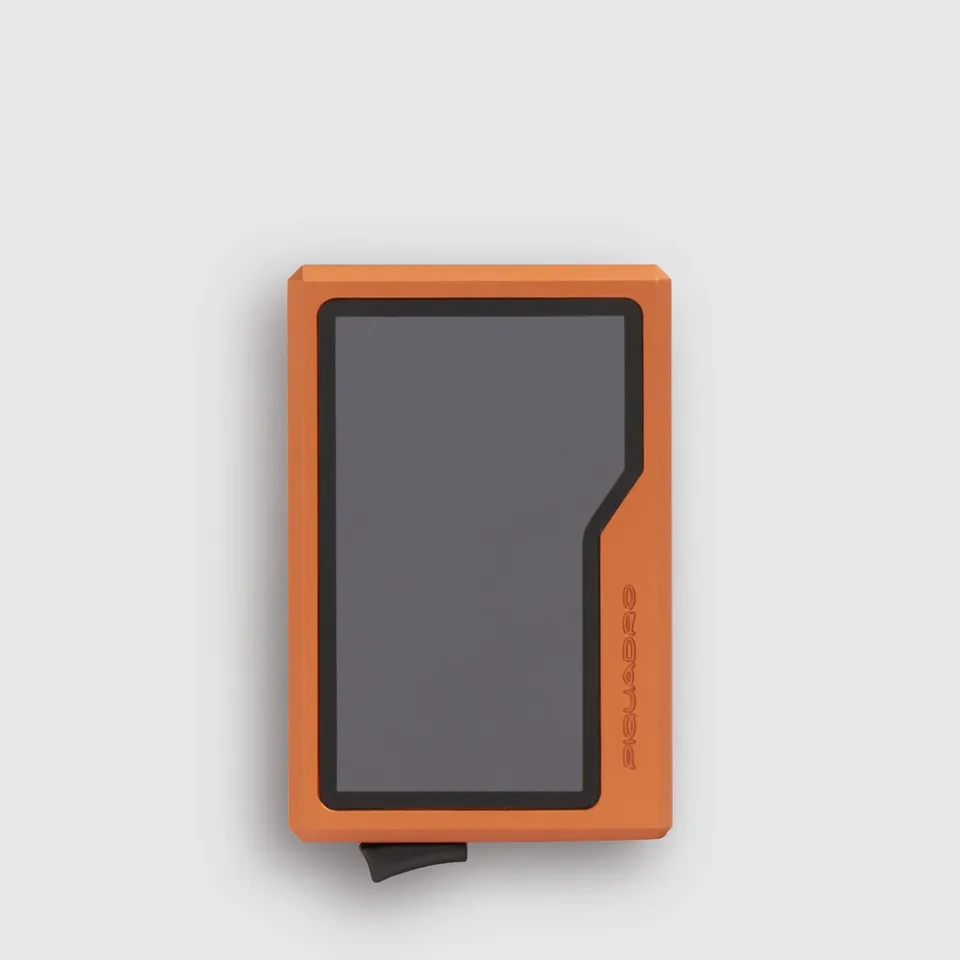 Piquadro BagMotic Kartenetui Herren MagSafe schwarz Leder