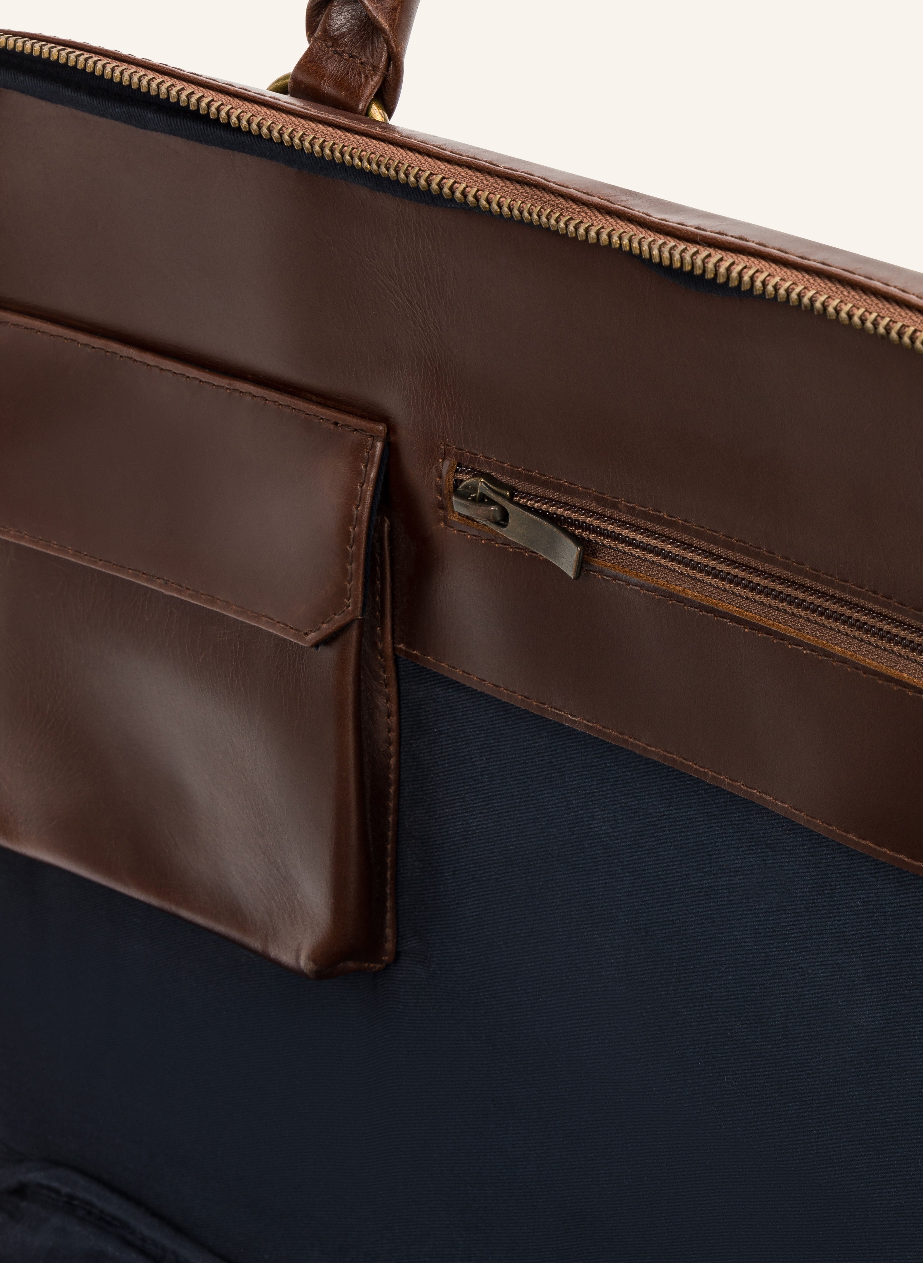 Buckle & Seam Albert XL Briefcase Aktentasche Braun 15 Zoll