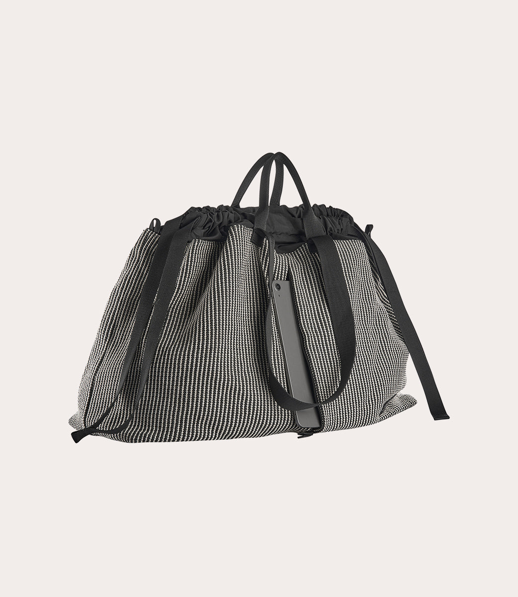 Tucano Carry Cleo Large Weekender Schwarz Stroheffekt