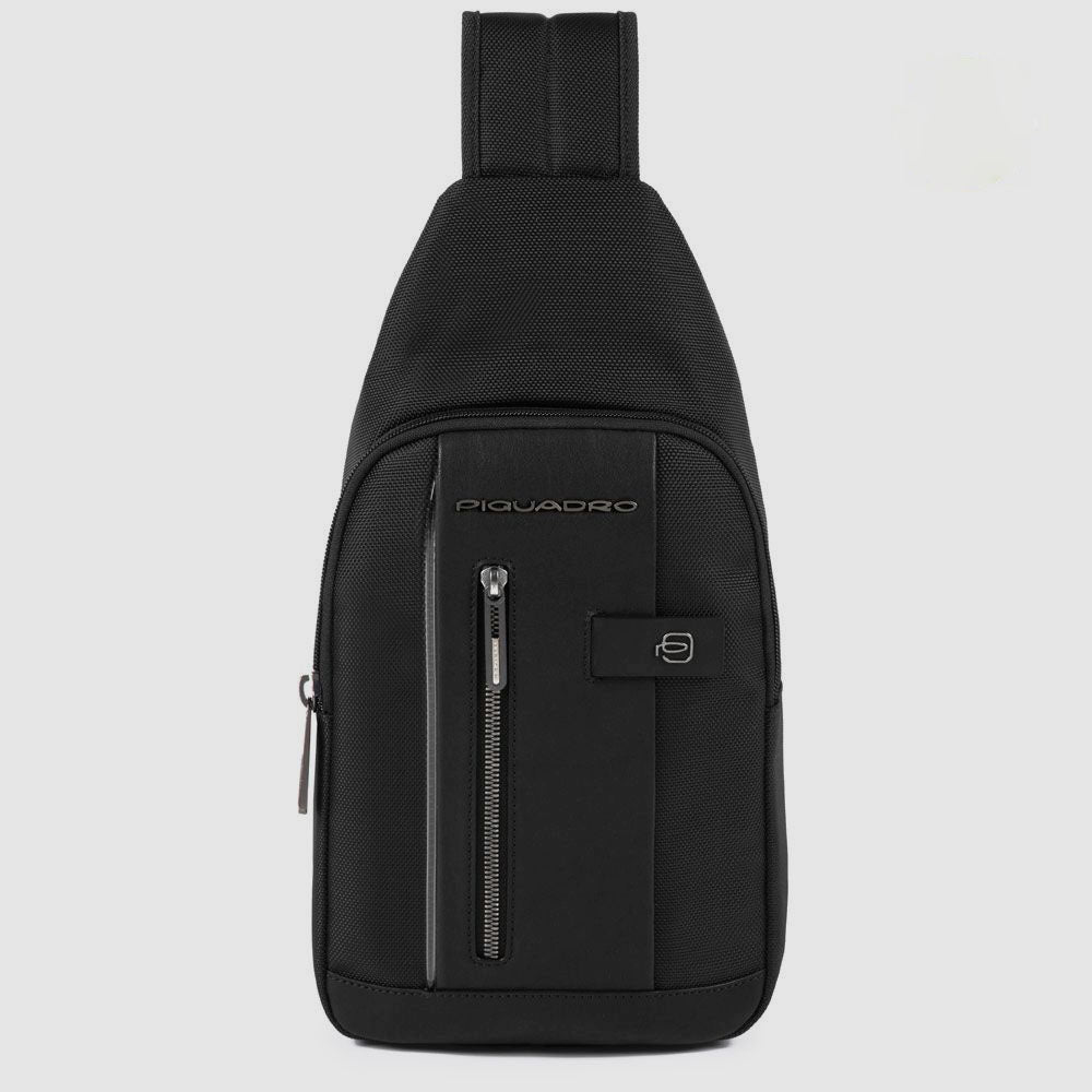 Piquadro Urban Sling-Rucksack Herren schwarz LED-Licht