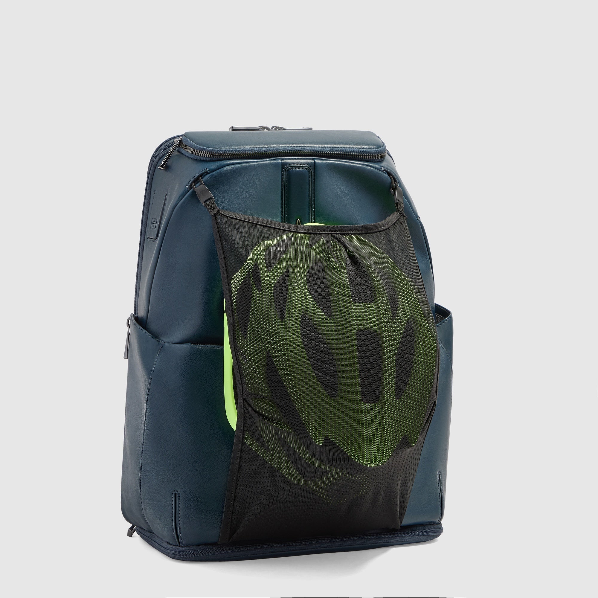 Piquadro Corner 2.0 Rucksack Leder 15,6 Zoll schwarz Fahrrad