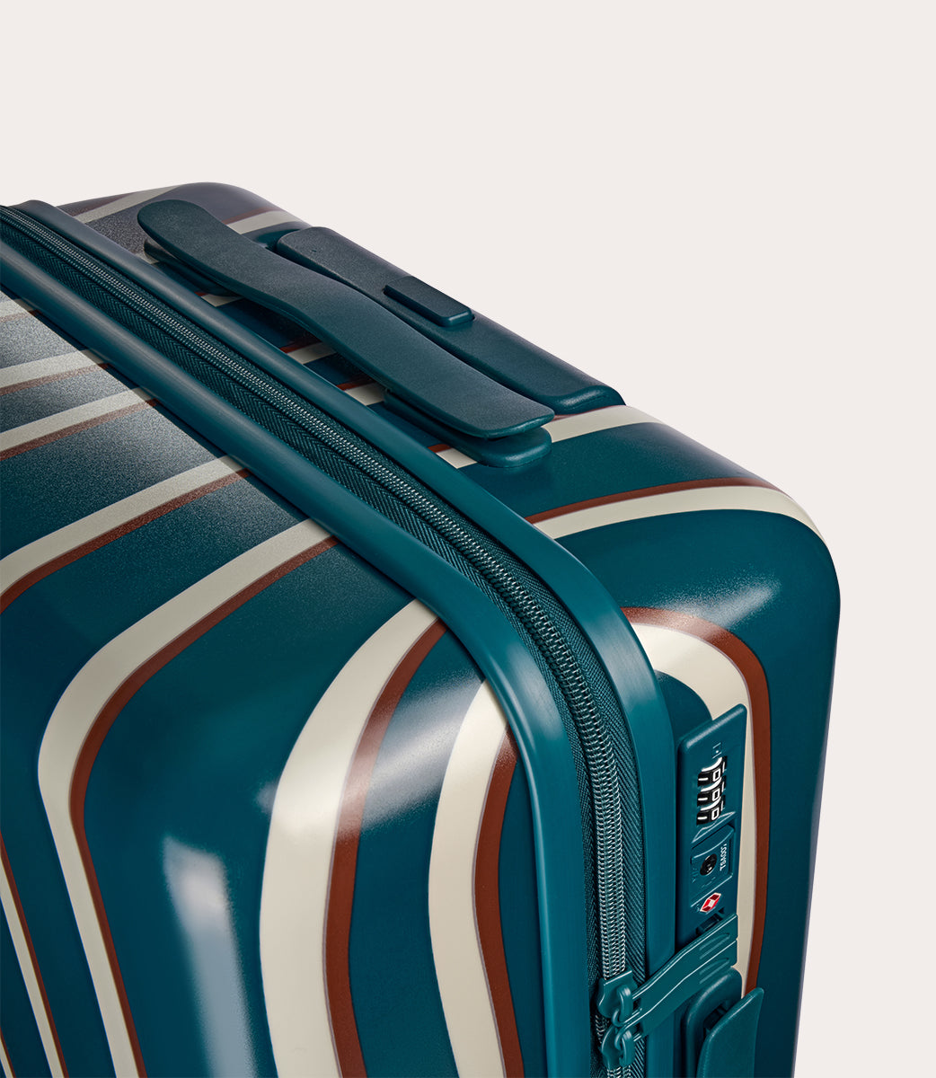 Tucano Stripes 40L Kabinentrolley Petrolblau Polycarbonat