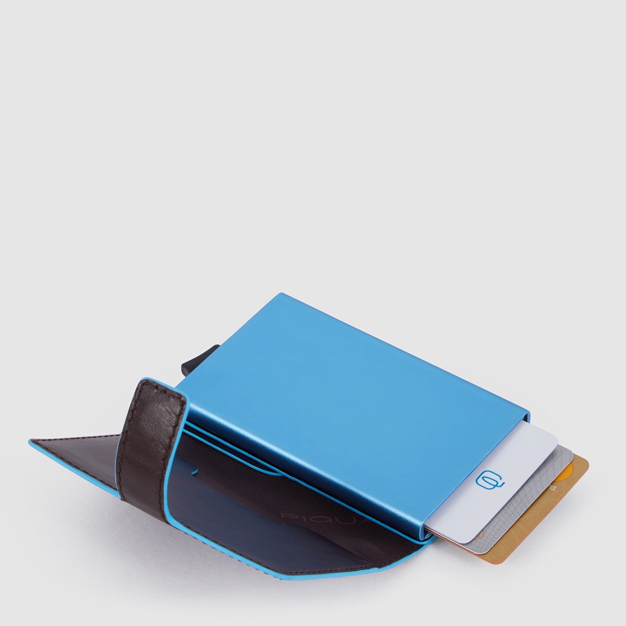 Piquadro Blue Square Geldbörse Herren Leder RFID schwarz