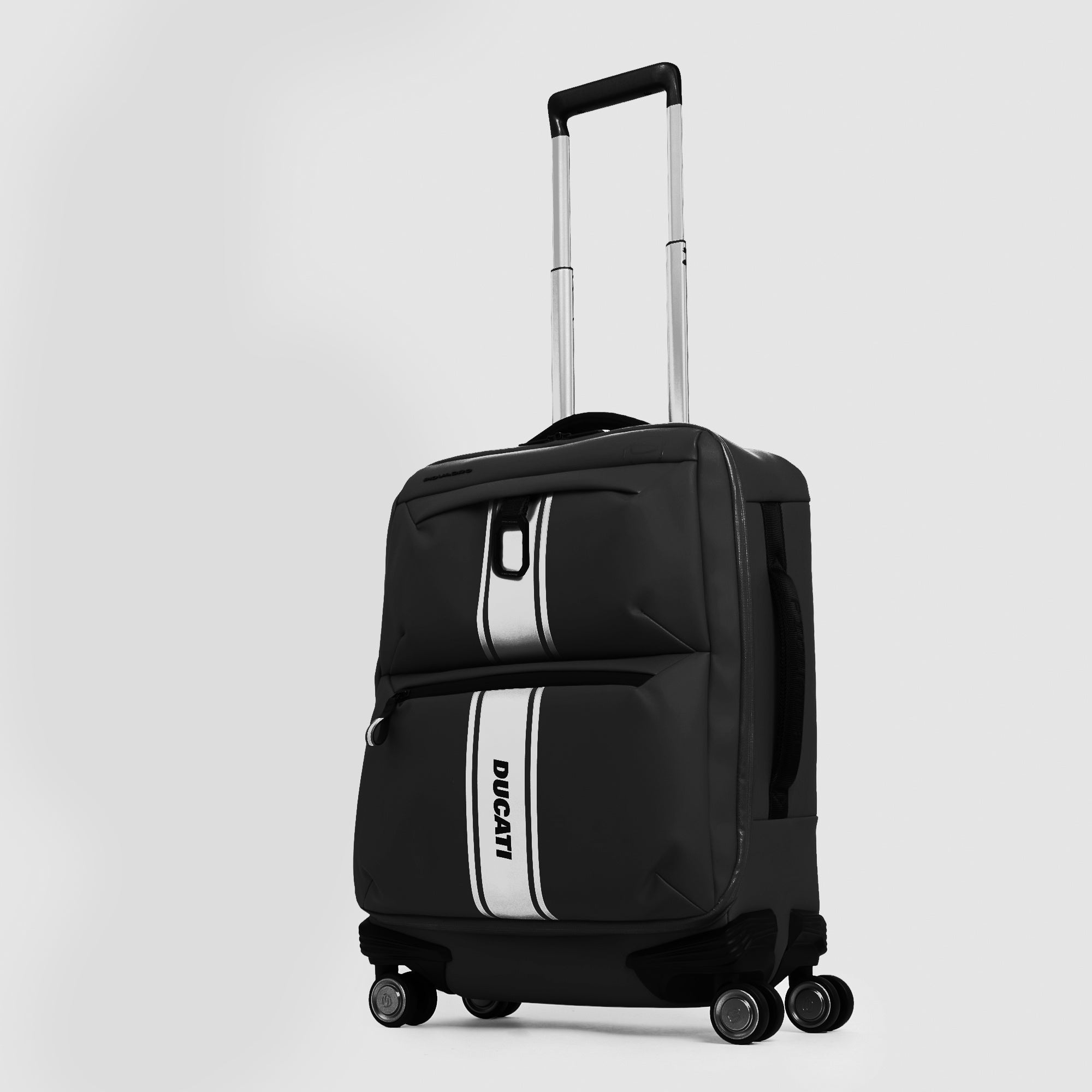 Piquadro x Ducati Cabin Trolley Slim Schwarz 15,6 Zoll