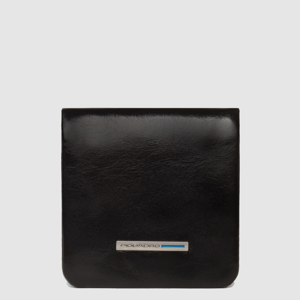 Piquadro Blue Square Portamonete Geldbörse Leder schwarz