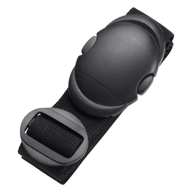 Lightpak Koffergurt Gepäckgurt Polyester schwarz verstellbar