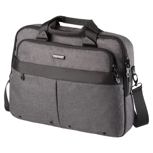 Lightpak WOOKIE Laptoptasche 17 Zoll grau Polyester