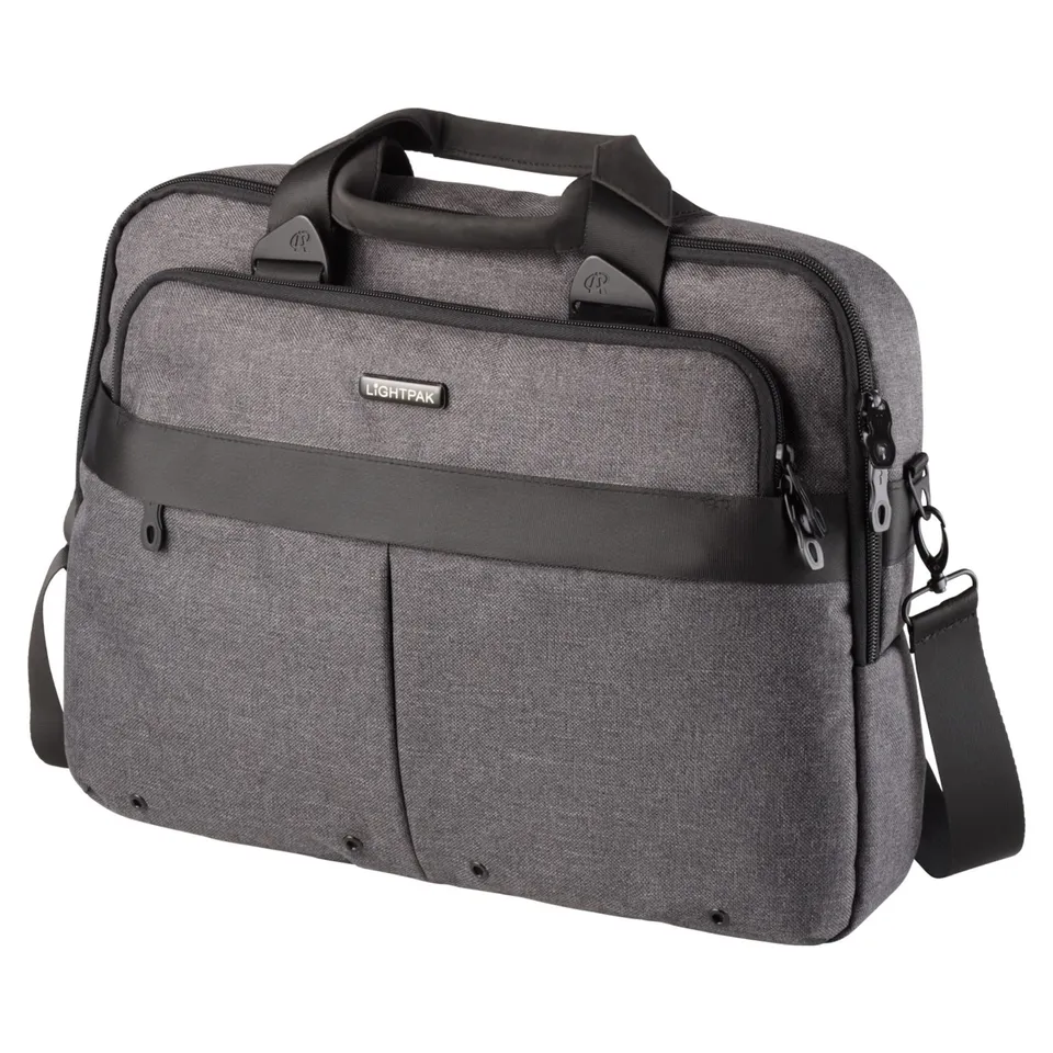 Lightpak WOOKIE Laptoptasche 17 Zoll grau Polyester