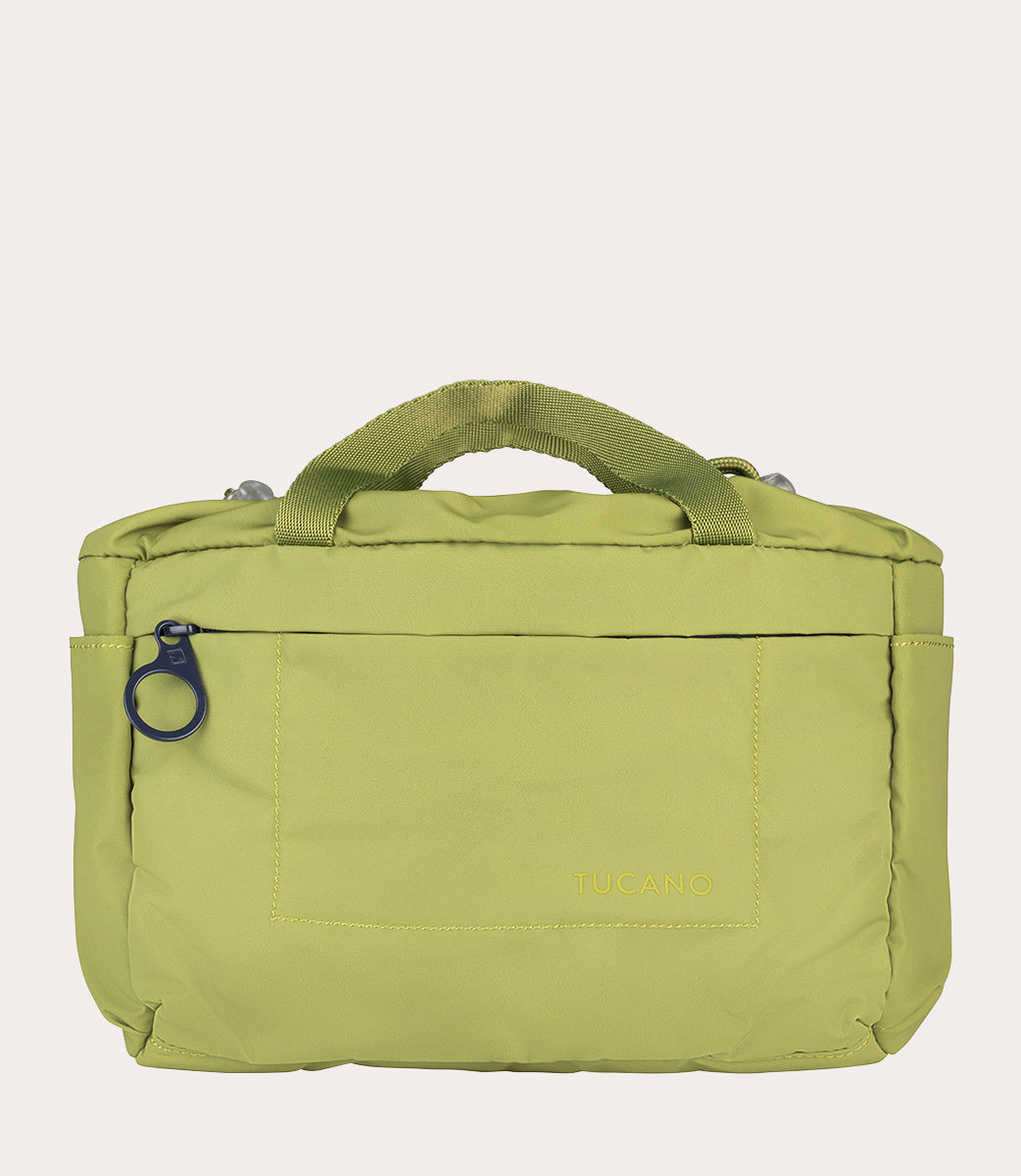 Tucano Mia Organizer Tasche Schwarz klein Kordelzug