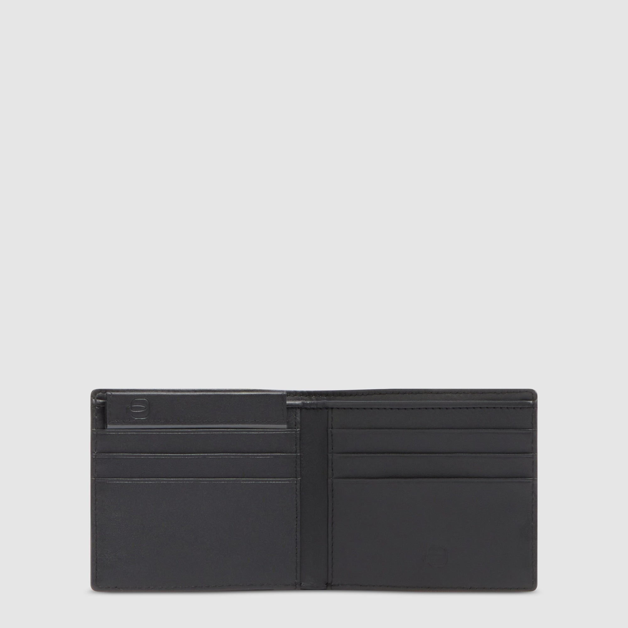 Piquadro Blue Square Geldbörse Herren Recycling schwarz