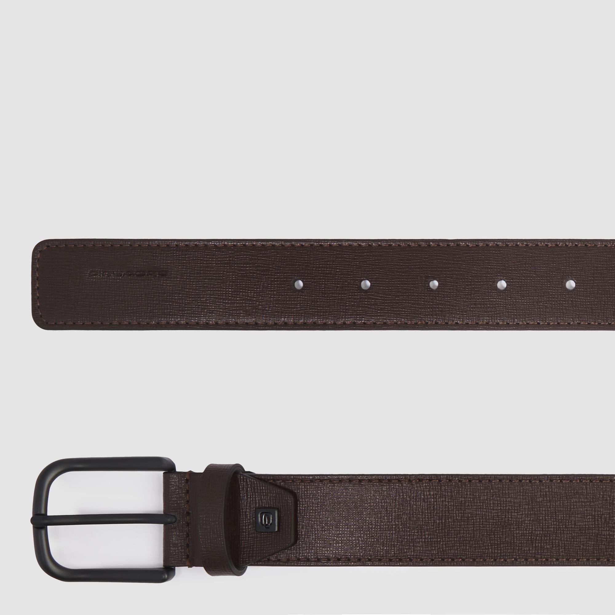 Piquadro Blue Square Ledergürtel Herren BLU Dornschließe