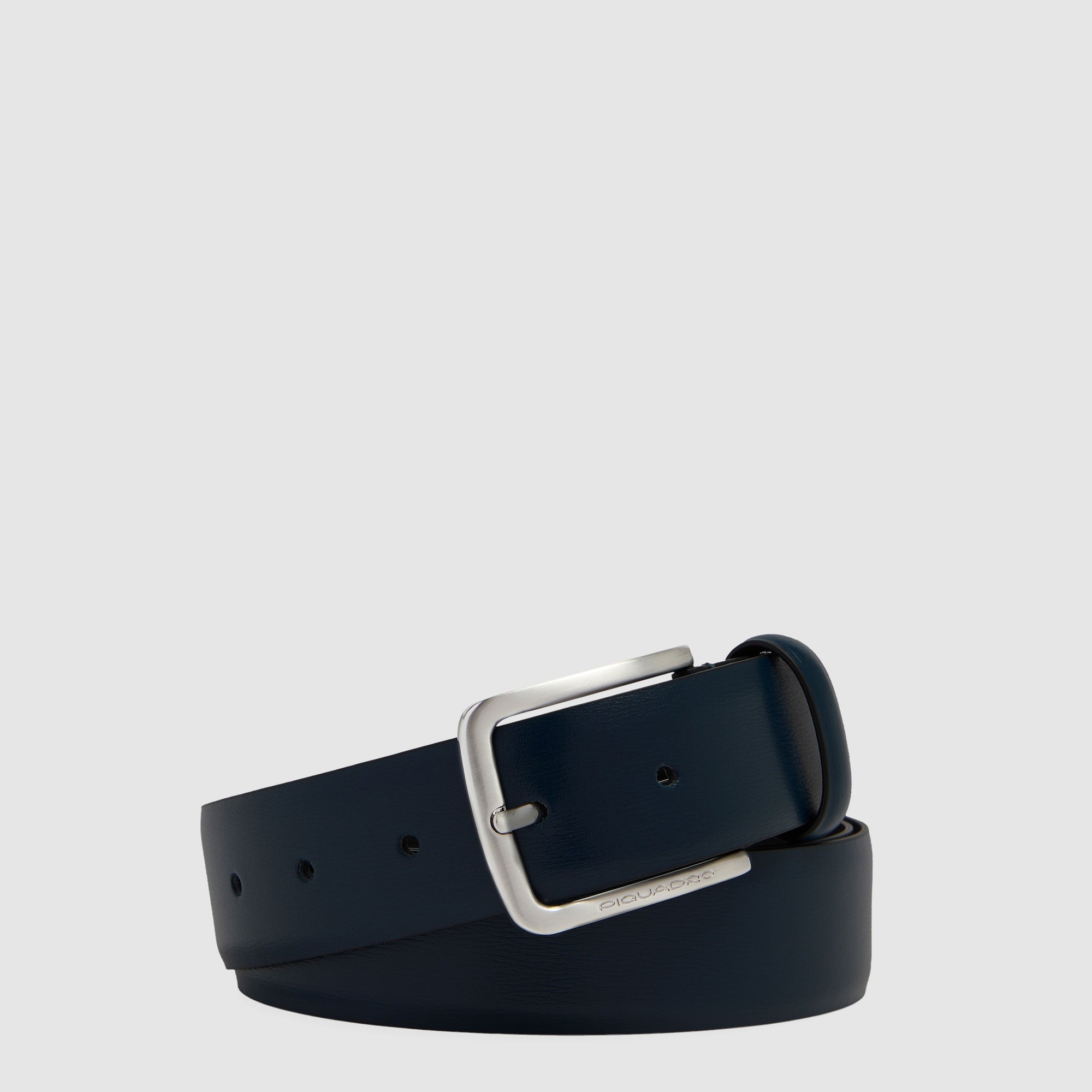 Piquadro Blue Square Gürtel Leder Schwarz Dornschließe