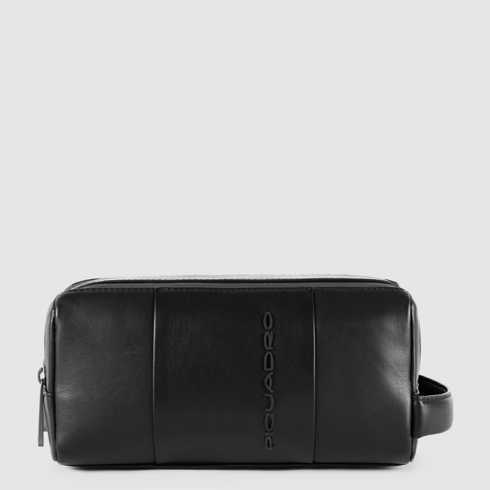 Piquadro PQ-Light Beautycase Herren Leder Schwarz