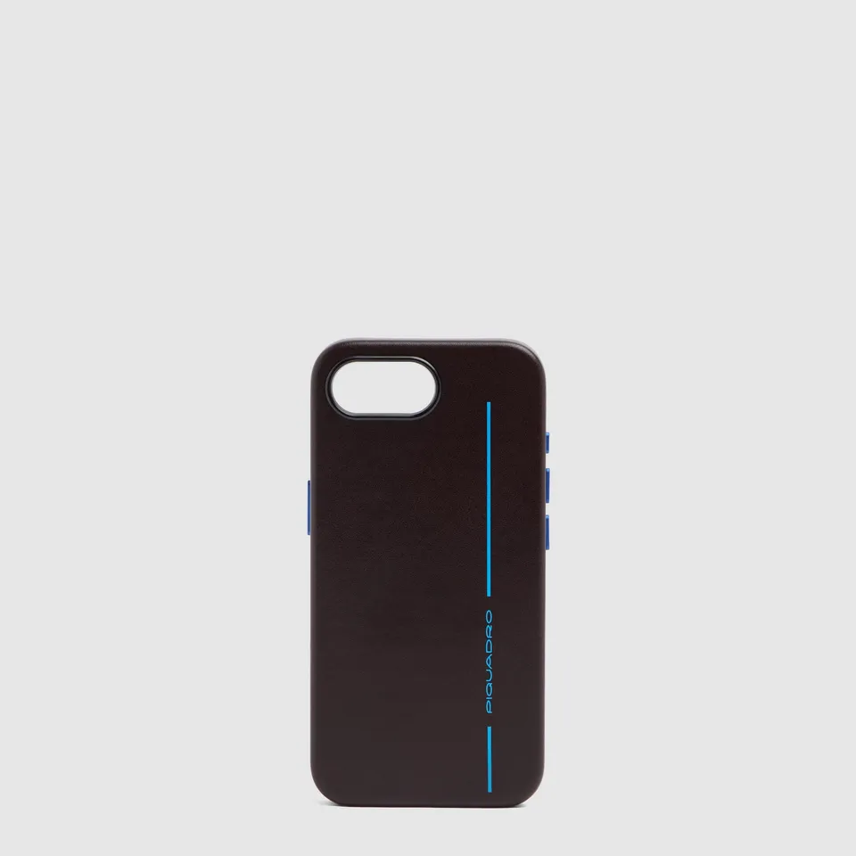 Piquadro BagMotic iPhone 17e Cover MagSafe braun Leder