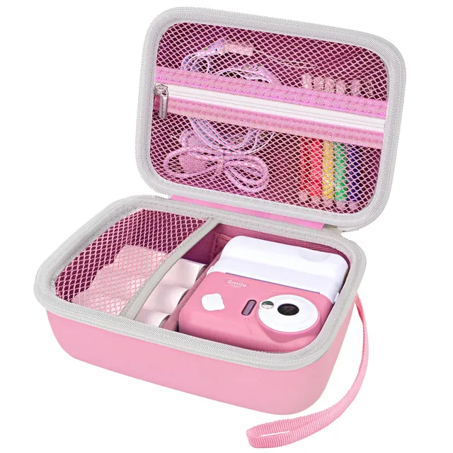 Arvok Travel Accessories Kamera Tasche Rosa für Kinderkamera