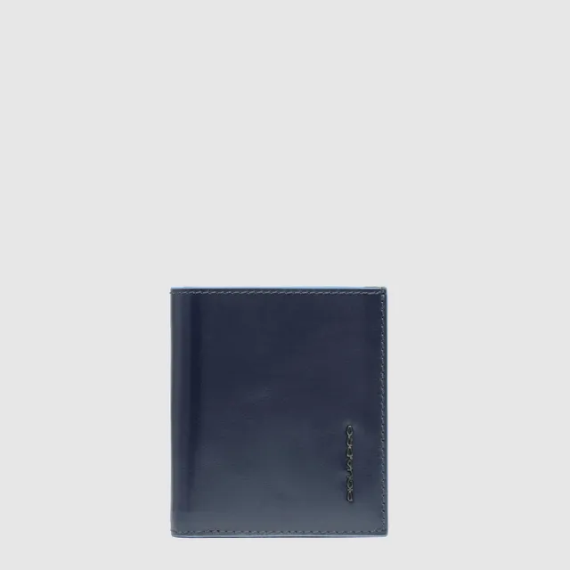 Piquadro Blue Square Kreditkartenetui Leder Blau RFID