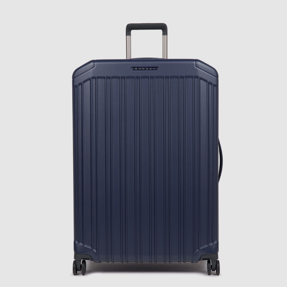 Piquadro PQLM Trolley Groß Hart 4 Rollen Schwarz
