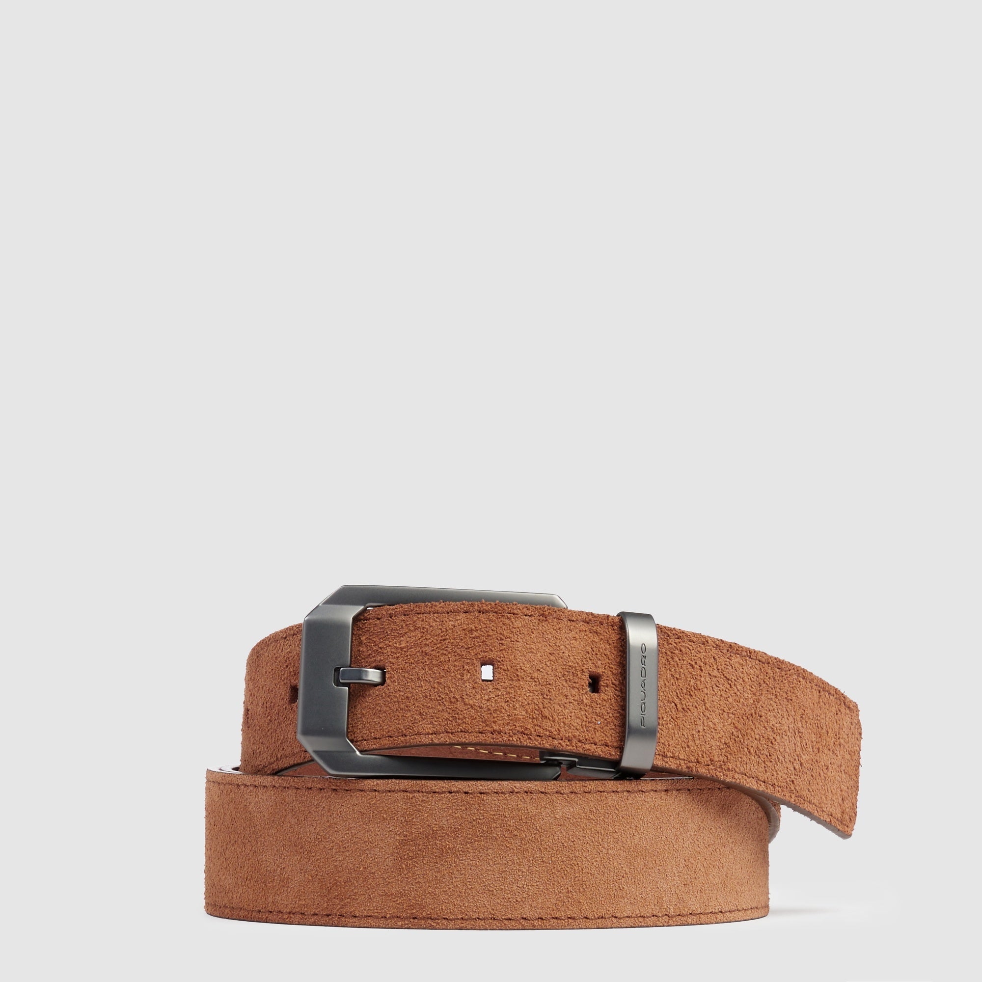 Piquadro Blue Square Herrengürtel Wildleder Blau