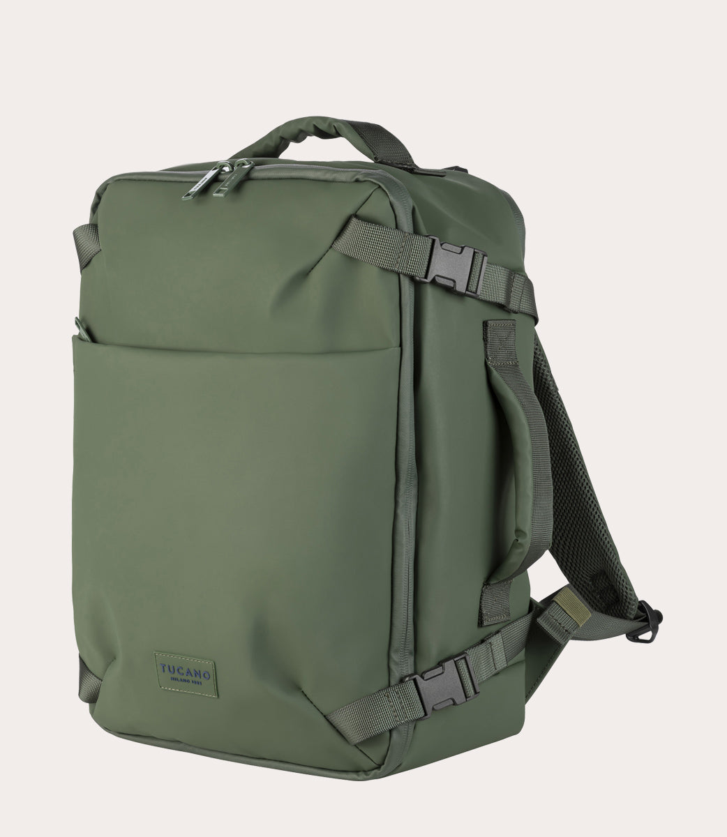Tucano Tugò Dry Kabinenrucksack 15.6 Zoll Grün Wasserdicht