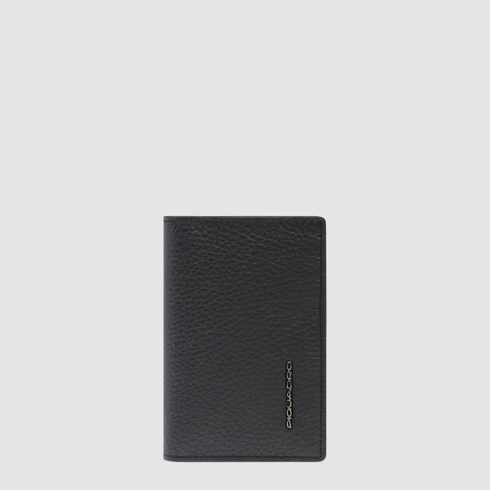 Piquadro Blue Square Kreditkartenetui Leder RFID schwarz