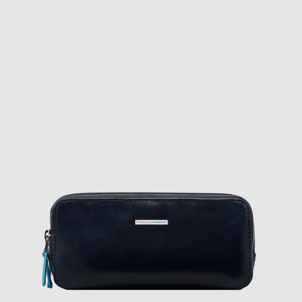 Piquadro Modus Pochette Clutch braun 3 Fächer Leder