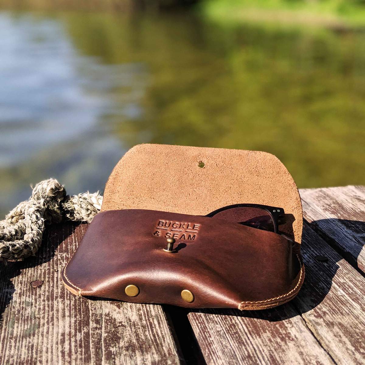Buckle & Seam Arizona Brillenetui Leder für Brillen