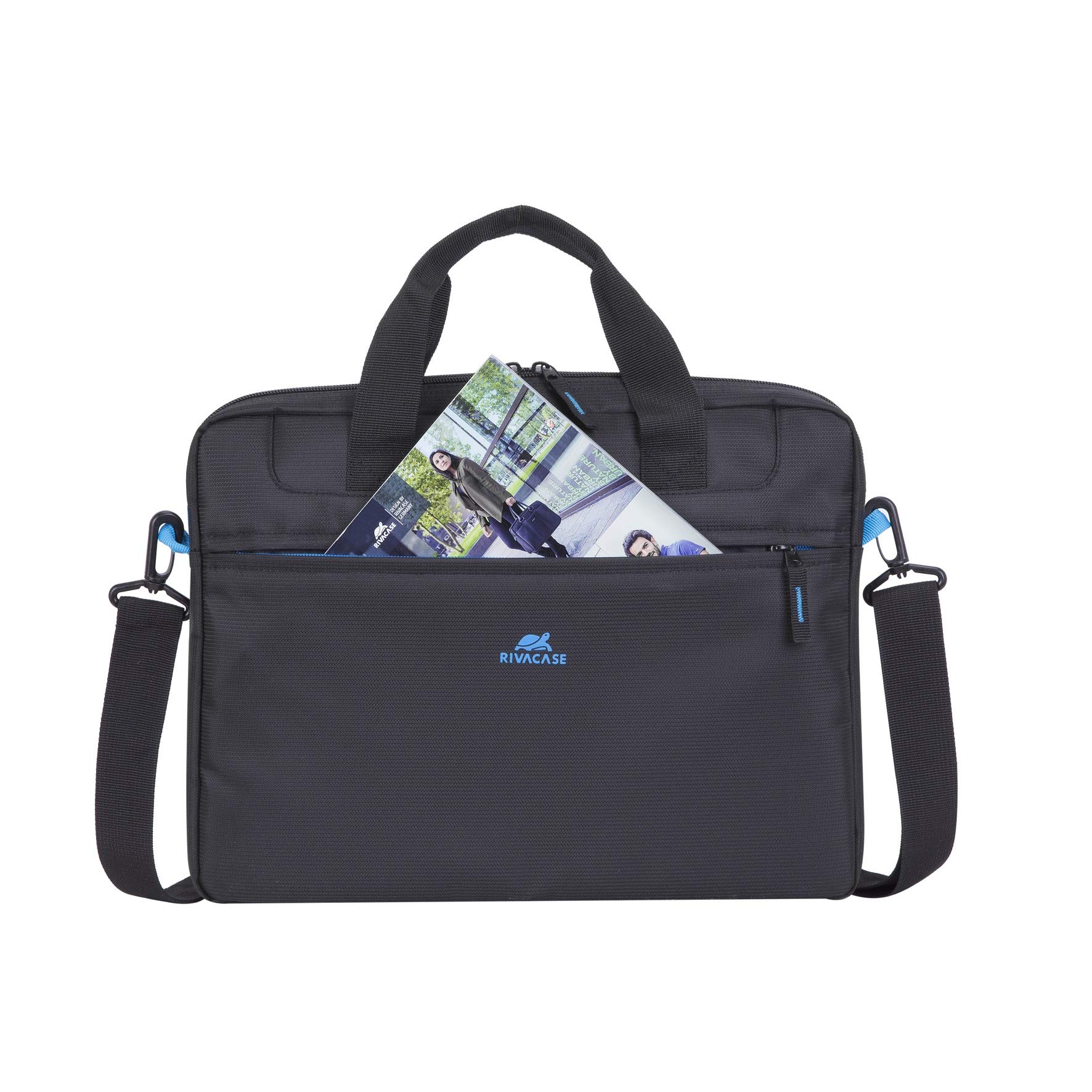 RIVACASE Central Notebooktasche 14 Zoll Schwarz Polyester