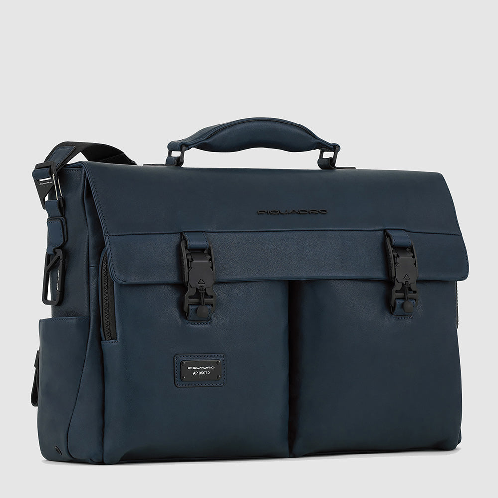 Piquadro Blue Square Aktentasche 15,6 Zoll TM Leder Laptopfach