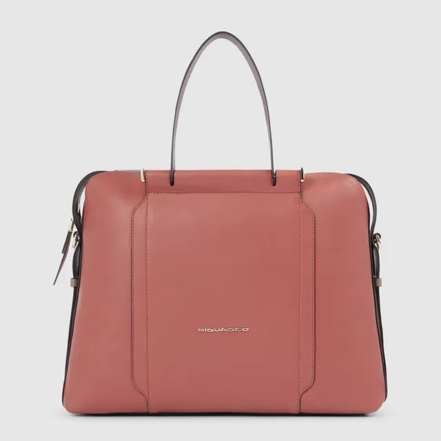 Piquadro Patricia Laptoptasche Damen 14 Zoll Schwarz Leder