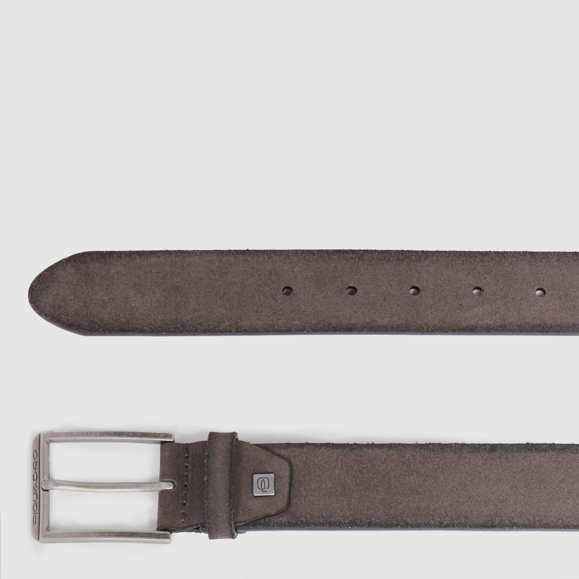 Piquadro Blue Square Ledergürtel Herren Braun Dornschließe