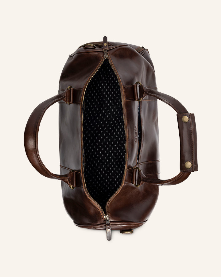 Buckle & Seam Collin Weekender Reisetasche Braun 31L Leder