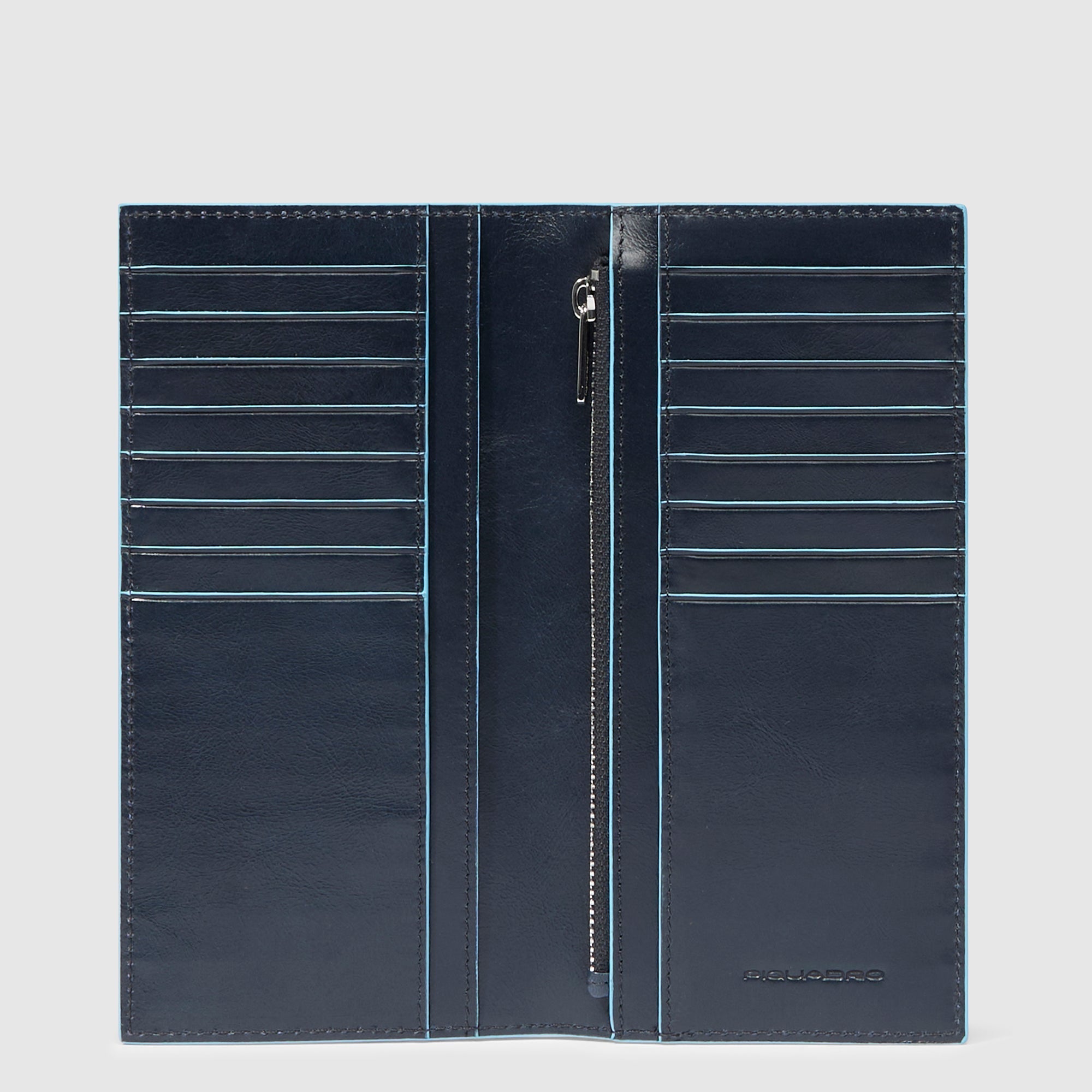 Piquadro Blue Square Geldbörse Herren vertikal Schwarz RFID