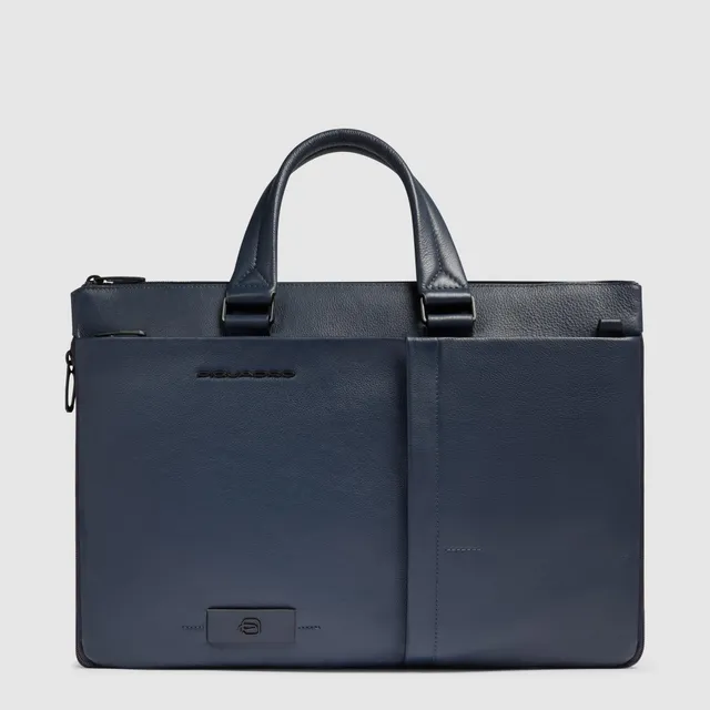 Piquadro Modus Laptoptasche 15,6 Zoll Schwarz erweiterbar