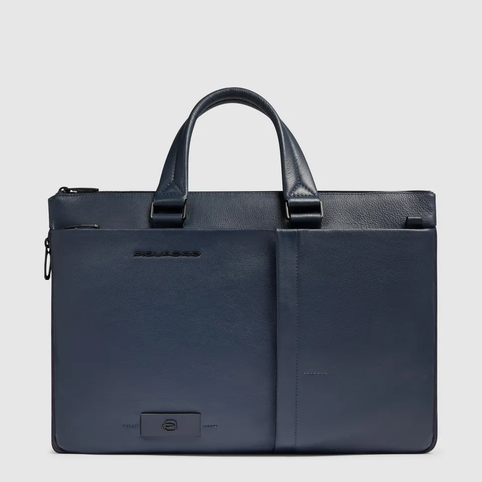 Piquadro Modus Laptoptasche 15,6 Zoll Schwarz erweiterbar
