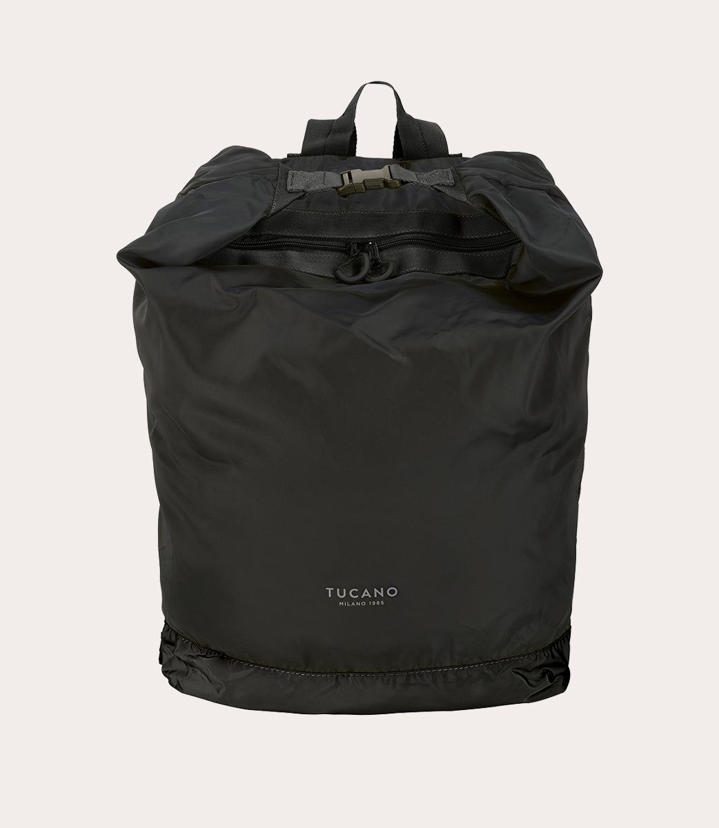 Tucano Spezie Gerla Rucksack faltbar Schwarz recycelt