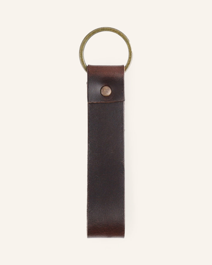 Buckle & Seam Soan Leder Schlüsselanhänger Gravur Gold