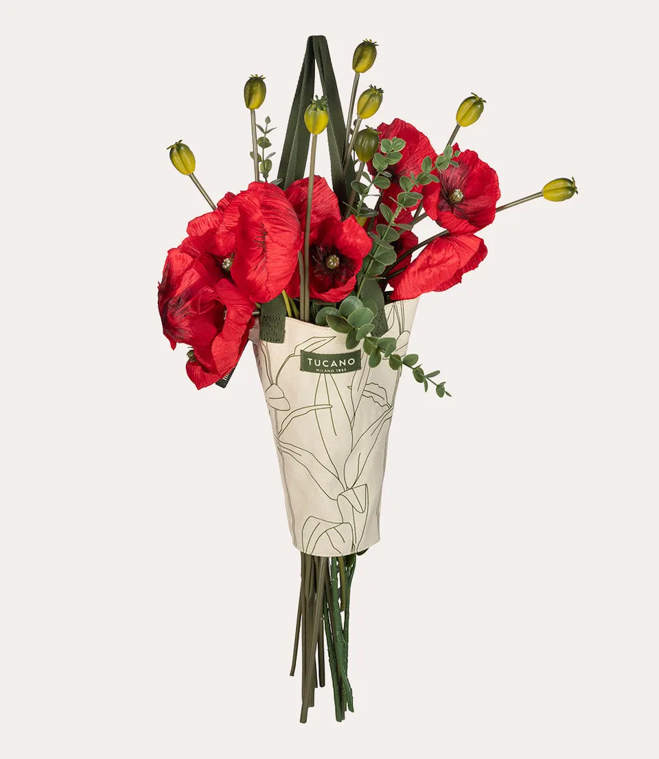 Tucano Flower Blumentasche Canvas elfenbein Geschenk