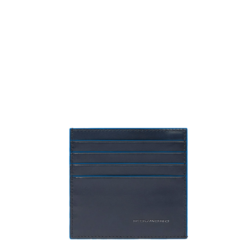 Piquadro Black Square Kartenetui Leder schwarz RFID