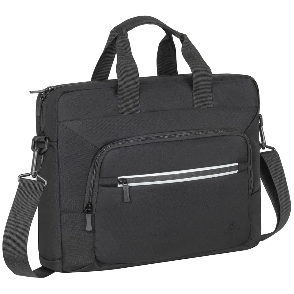 RIVACASE Borneo Laptoptasche 14 Zoll Schwarz recycelt wasserdicht