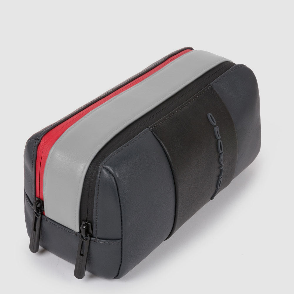 Piquadro PQ-Light Beautycase Herren Leder Schwarz