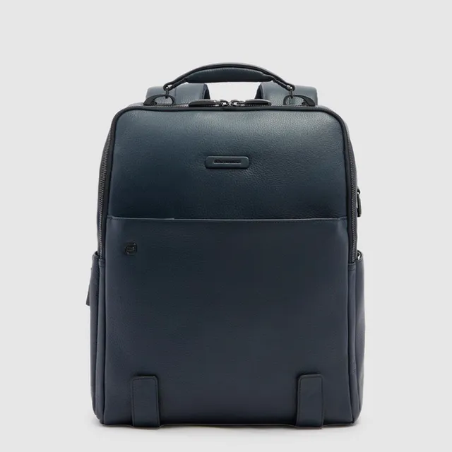 Piquadro Urban Rucksack 15,6 Zoll Laptop Blau schlank