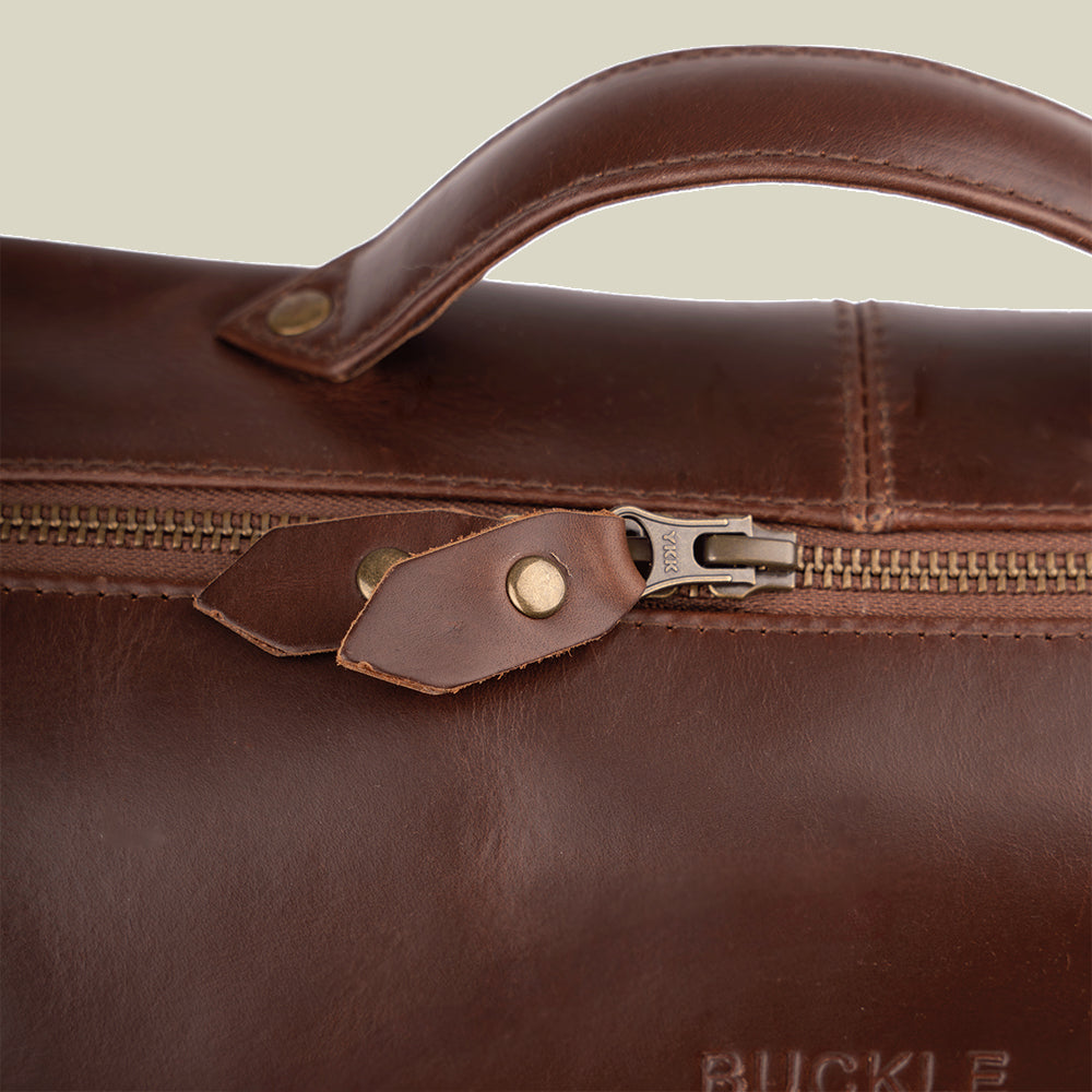 Buckle & Seam Mik Rucksack Leder 16 Zoll Laptopfach