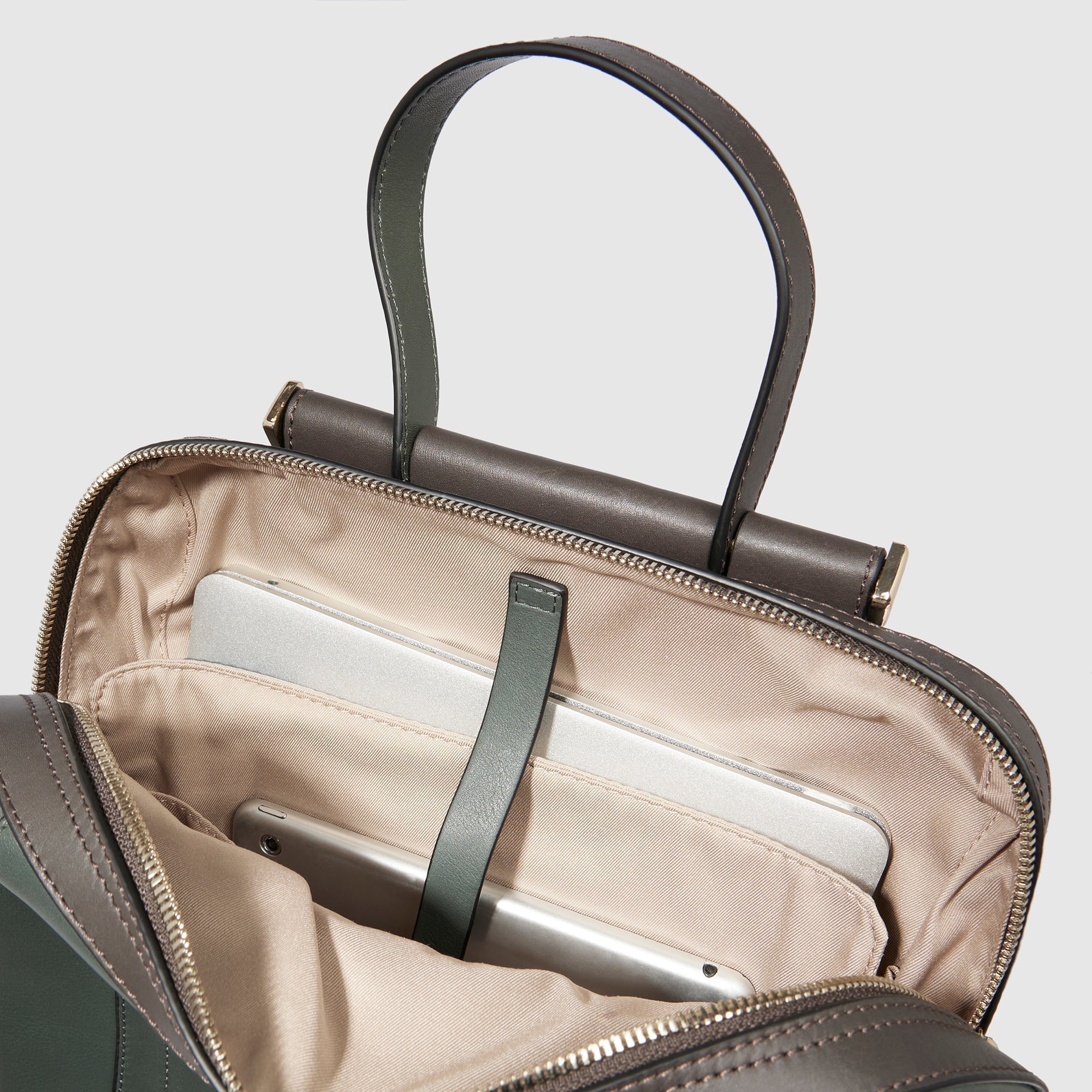Piquadro Lyra Damen-Rucksack 14 Zoll Schwarz Leder