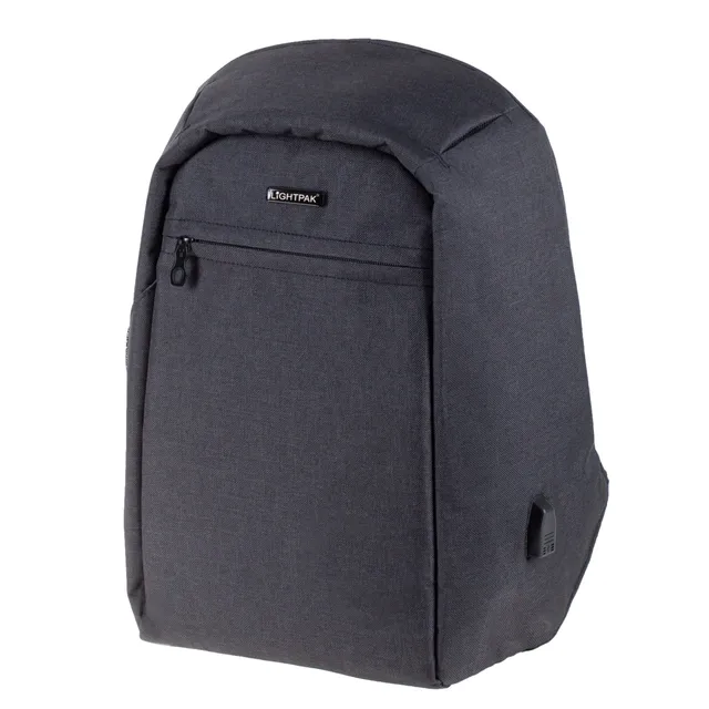 Lightpak Safebag Rucksack 15 Zoll anthrazit USB Laptopfach